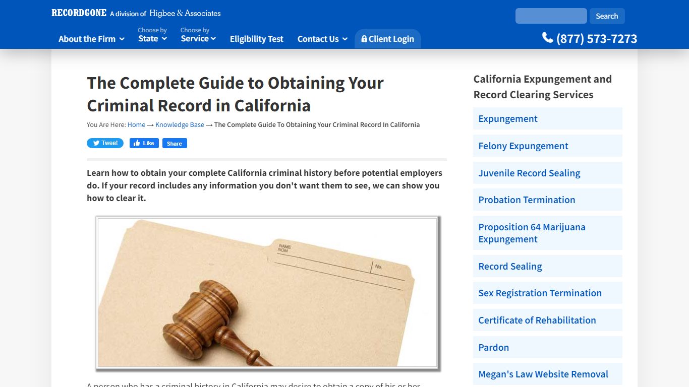 Complete Guide to Obtaining Your Criminal Record in California